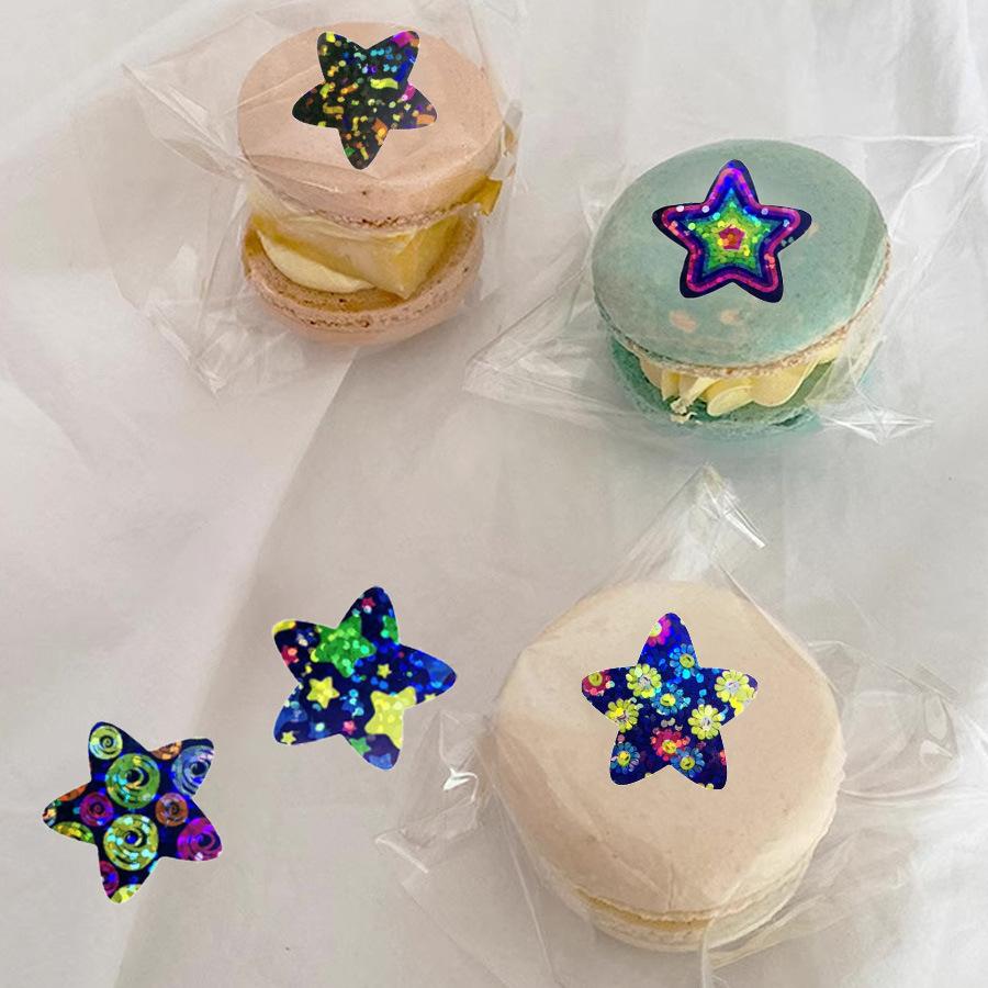 500Pcs Glitter Star Stickers for Kids School teacher Reward sticker Cute Party Decor Business Label Scrapbooking Stickers