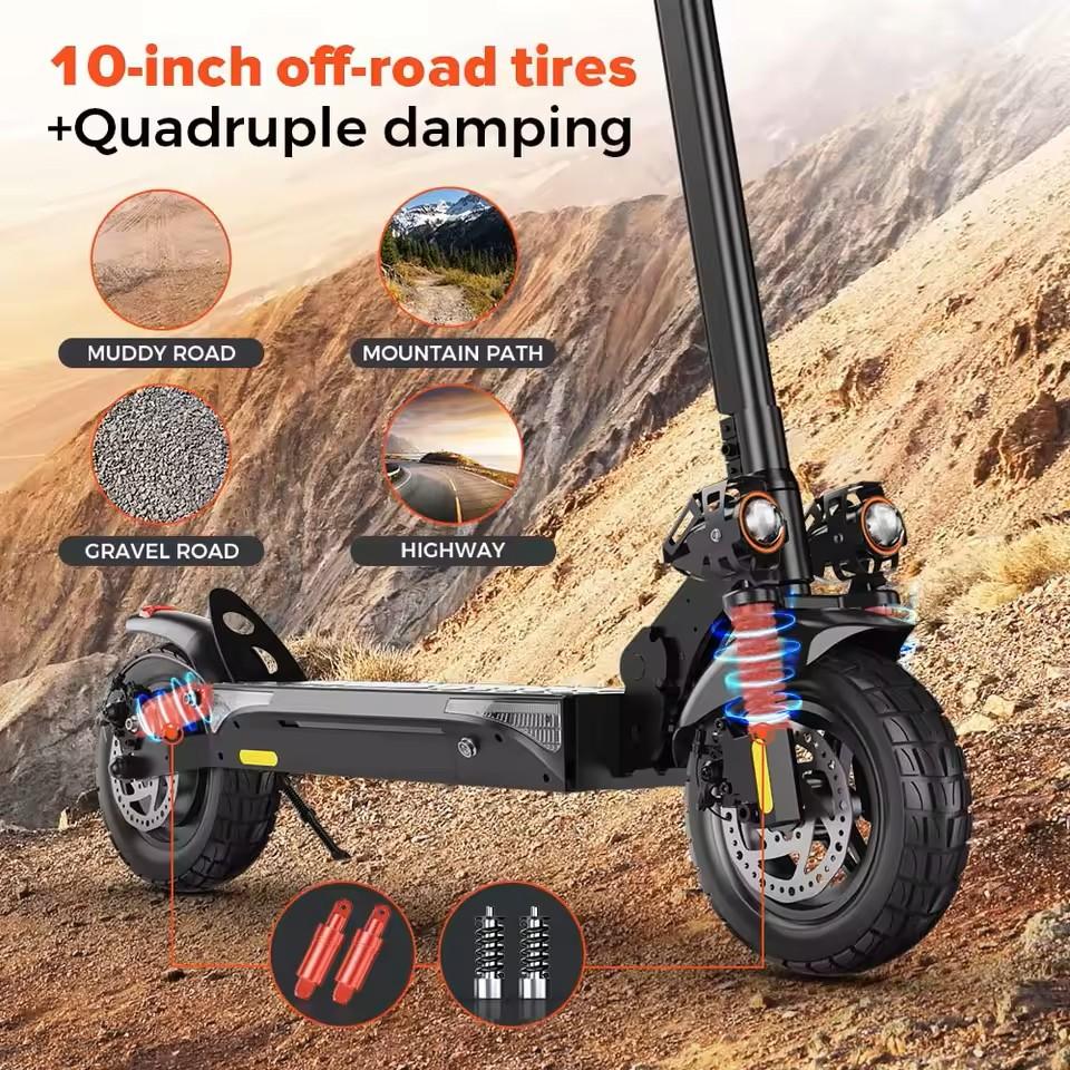 Elektrická koloběžka iScooter iX4 800W Motor 48V15Ah Lithium-iontová baterie Maximální rychlost 45km/h Maximální dojezd 40-45km
