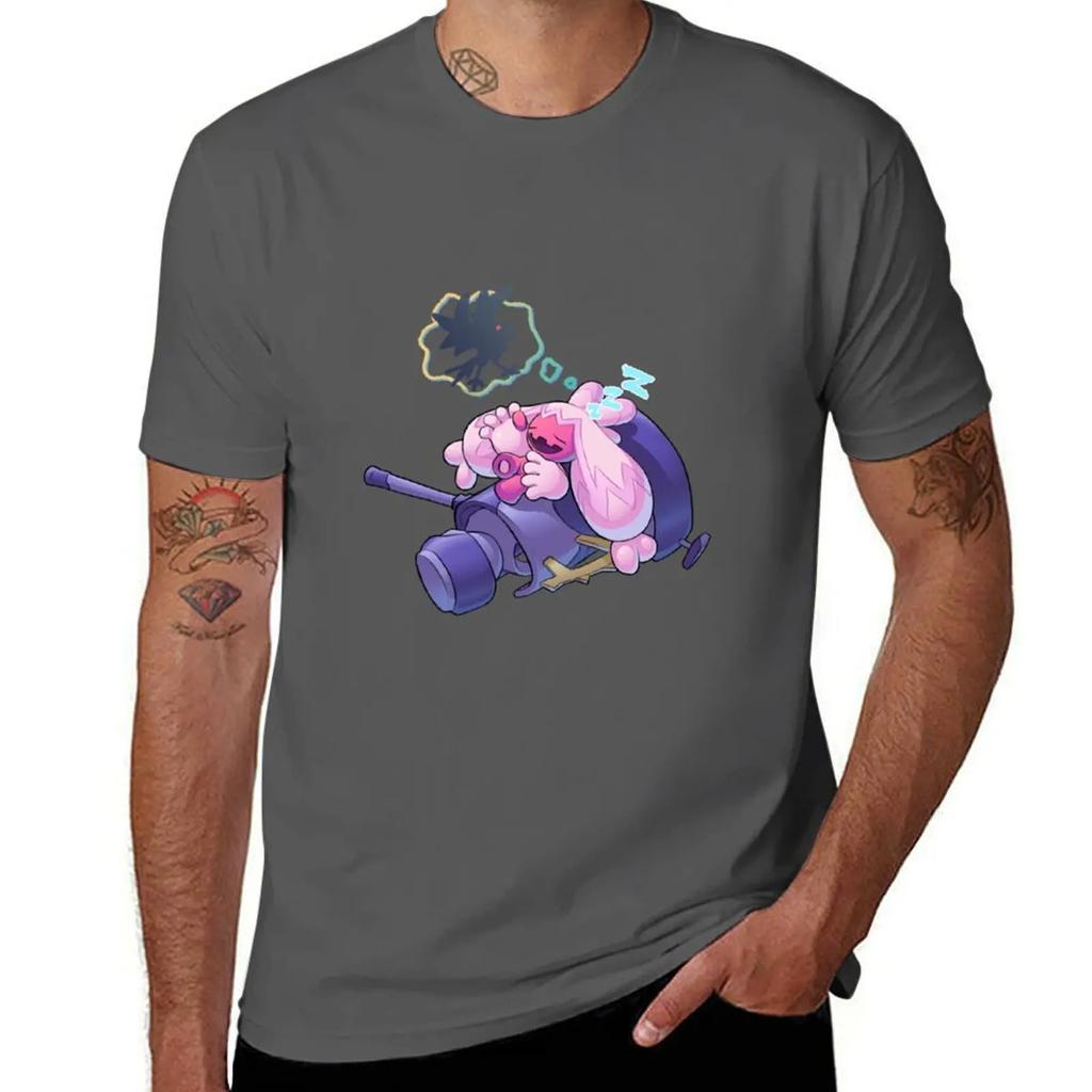 Cute Tinkaton Sleeping T-shirt Aesthetic Clothing Quick Drying Tshirts for Men