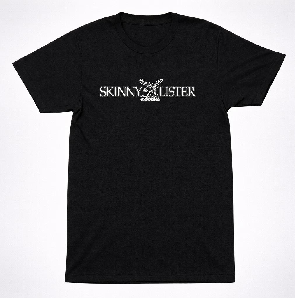 

Skinny Lister Logo T-Shirt – Folk Punk Street Singalong Band Tee Black 3XL