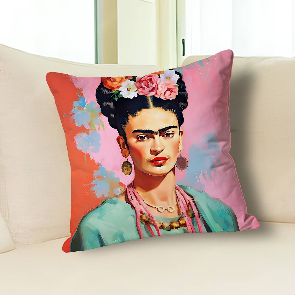 Fashion F-FridaS-S K-Kahlos Various Sizes Square Pillow Case For Car Home Bedchamber Decor Custom Valentine Gift