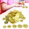 100pcs Pirate Coins Simulation Child Toy Decoration Coin Chip for Party Gold Coins