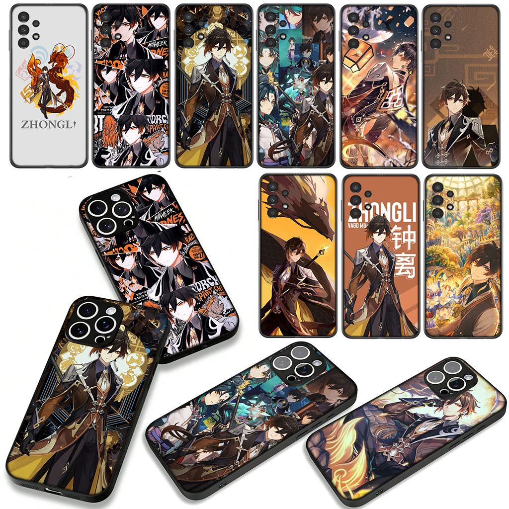 Genshin Impact ZhongLi Zhong Li Case for Motorola Moto G04 G13 G14 G22 G23 G20 G32 G34 G35 G64 G82 G84 G53 G60 G72 E14 E15 E13