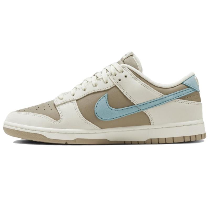 Nike Dunk Slip Resistant Abrasion Resistant Low Top Skateboard Shoes Unisex Beige Umber HQ1175-240(TeamH-S-BOX)