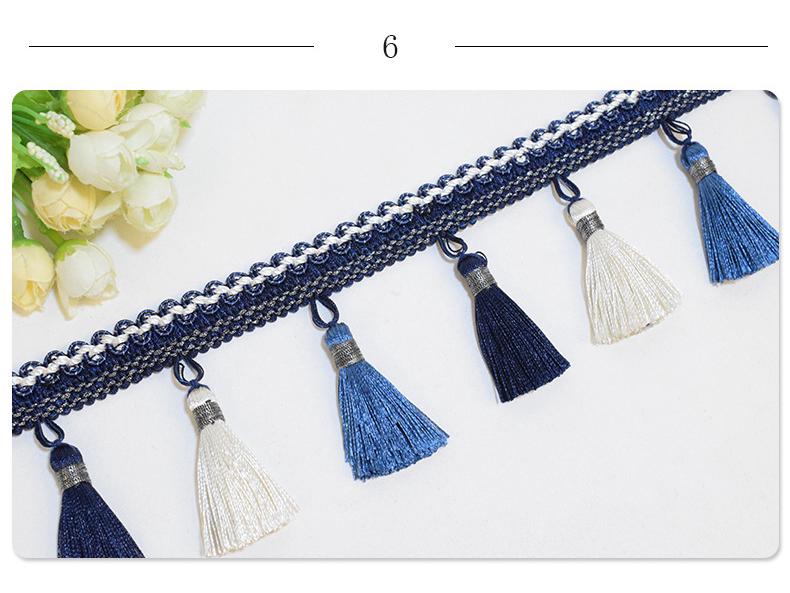 Red Tassel Lace - Multi-Use Home Accessory (12m) for Luggage, Curtains, and More