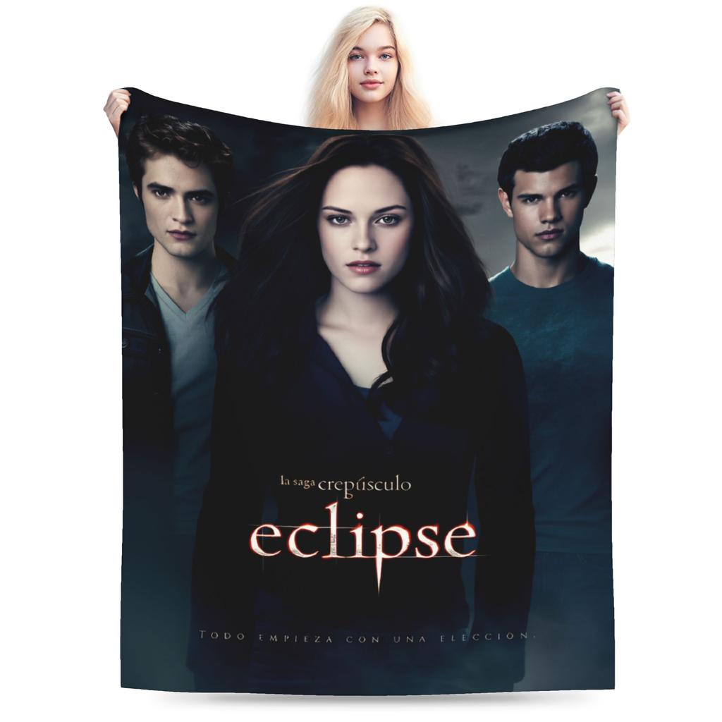 Decor Edward Plush Blanket Boy Girl The Twilight Saga Flannel Throw Blanket For Couch Bed Warm Design Quality Bedspread Gift