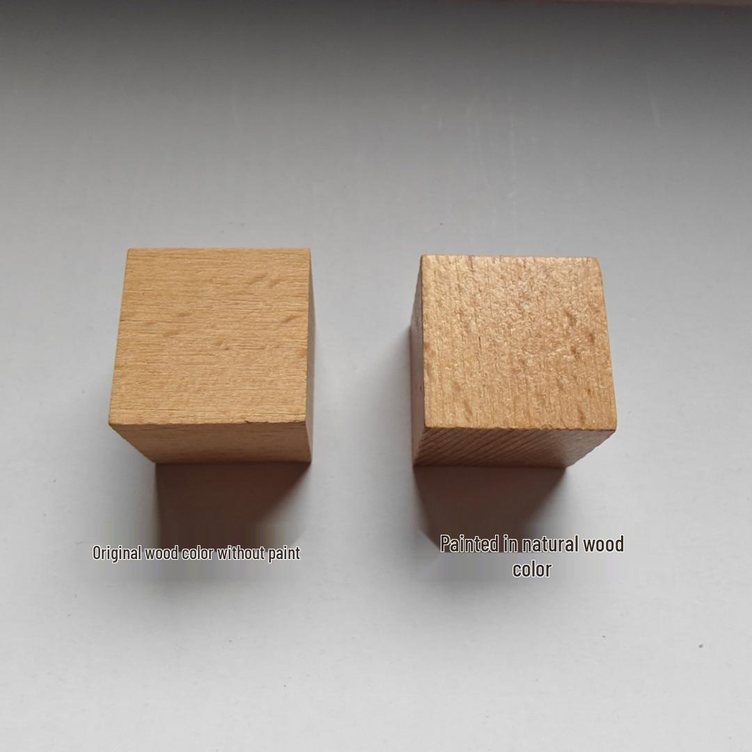Beech Wood Right Angle Cubes - Wooden Math & Space Model Building Blocks Beech Wood Natural Unlacquered