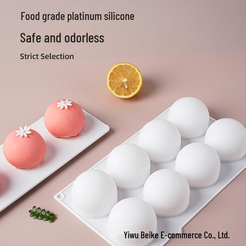 3D Round Silicone Mold for Chocolate, Candy, and Mousse Cakes