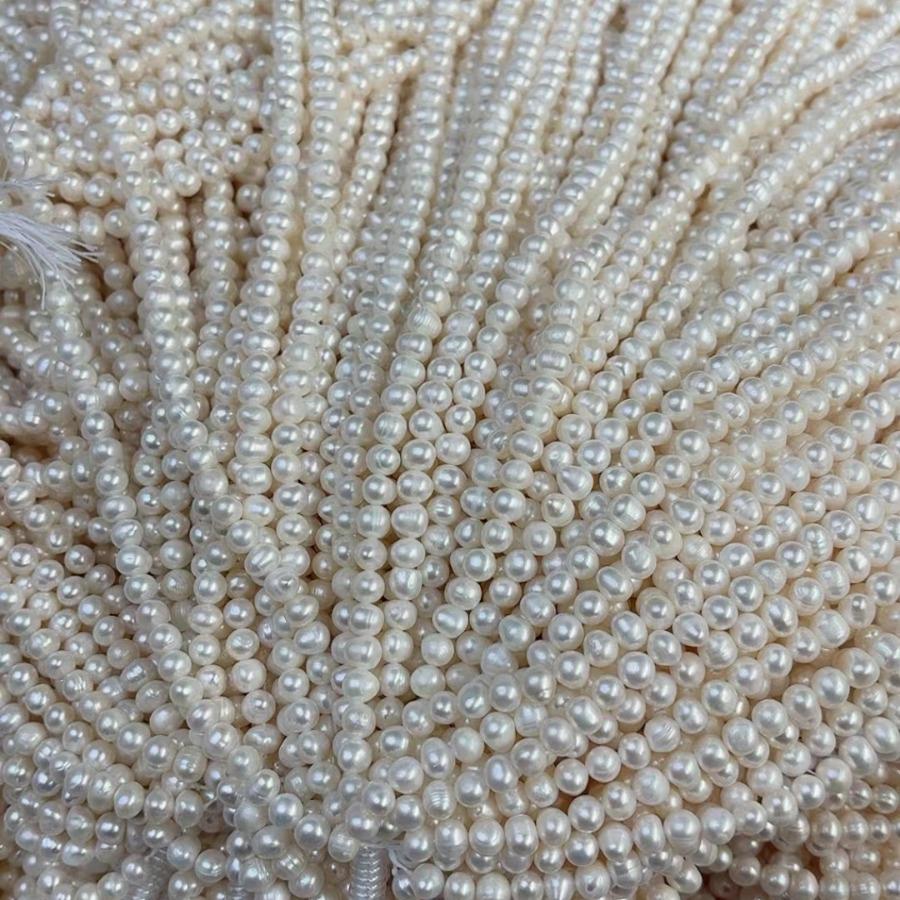 1Strand White Pearl 2-10mm For Jewelry Making DIY Necklace Bracelet Earrings Accessory Support Dropshipping