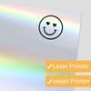 A4 Inkjet Sticker Paper Holographic Diamond Vinyl Waterproof Self Adhesive Printable Sheets Craft Label Decal Printing Supplies