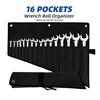 Органайзер для ключів, Сумка-рулон для інструментів – 16 кишень, Водонепроникна Оксфордська тканина, Органайзер-рулон для ключів для гаража, майстерні, домашнього ремонту