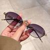 New Vintage Small Oval Frame Sunglasses Trendy Fashion Personalized Men Women Eyewear Top Brand Designer Male Female Shades