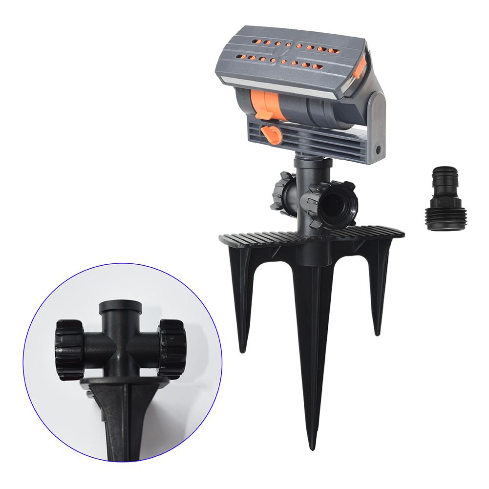 Lawn Sprinkler For Yard 16 Hole Automatic Oscillating Sprinkler Adjustable Water Flow Rate Water Sprinkler For Home Garden Lawn