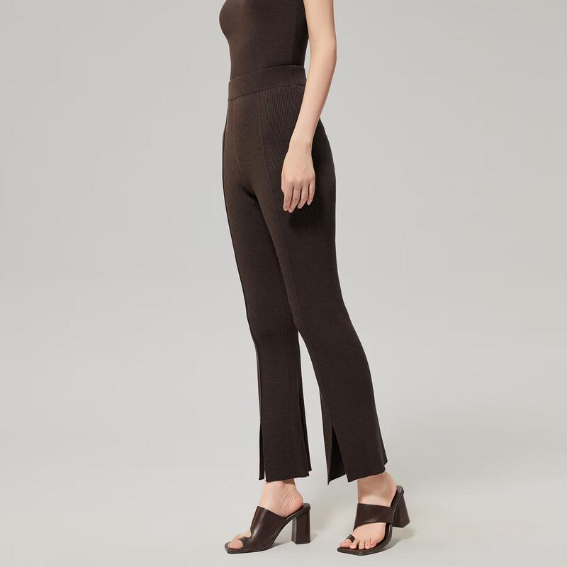 

Женские брюки клеш в рубчик, машинная стирка S