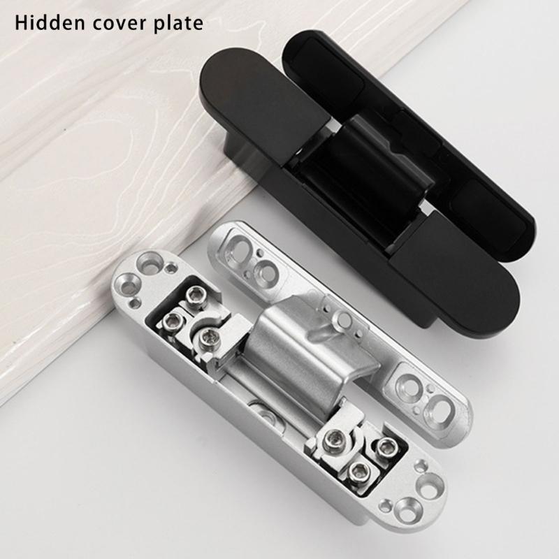 125 Degree Invisible Muted Door Hinge Adjustable Butt Hinges Aluminum Alloy Concealed Hinge Furniture Hardware