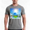 Frutiger Cities Tshirt Summer Casual Cotton Tee Oversized Streetwear Tops Vintage Graphic Print Loose Fit Short Sleeve