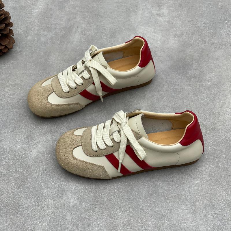 Round-toe Shoes - Versatile Casual Soft-soled Shoes for Sports, Flat-bottomed Women's Single Shoes