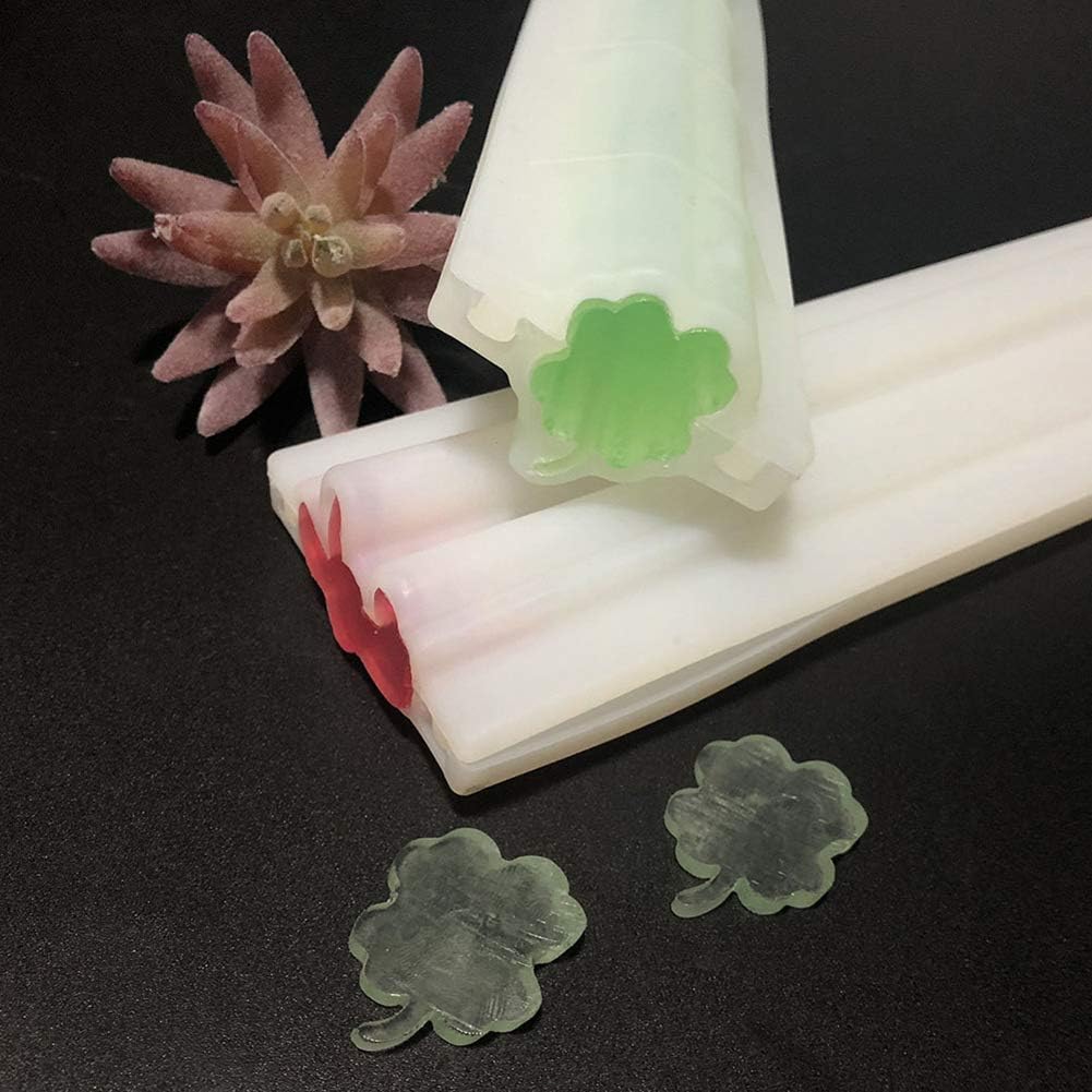 Silicone Four Leaf Clover Molds,Mini Lucky Four-Leaf Clover Shape Resin Casting Molds, Chocolate Mold for DIY Homemade Craft, Food Grade Kitchen