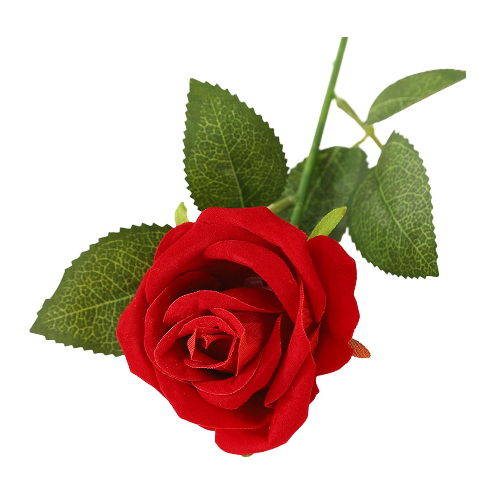 

Искусственные розы в, Фейковые бархатные шелковые розы Реалистичные розы Для 4-й годовщины свадьбы Центральные композиции Цветочная композиция на День независимости Домашний декор One Size красный