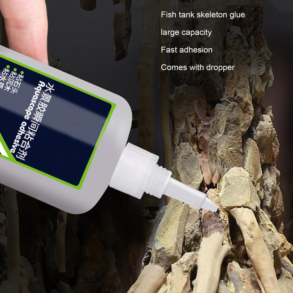 Quick Dry Glue, Strong Adhesion, Multifunctional Aquarium Glue for Stone, Plastic, Grass with Safe and Environmentally Friendly Specif