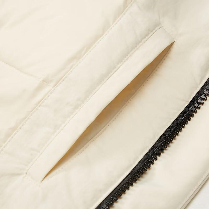 Reebok Color Blocked Logo Long Padded Jacket Unisex Outerwear Off-White 23FRC267UGW2