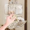 Wall Mounted Cotton Pad Storage Box Practical Hanging Cotton Pad Holder Storage Holder For Organized Living Spaces
