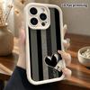 Phone Case: 2D Flat, Suitable for iPhone 18 17 16 15 14 13 12 Pro, Cartoon Doodle Hearts, Perfect Christmas and Halloween Holiday Gift