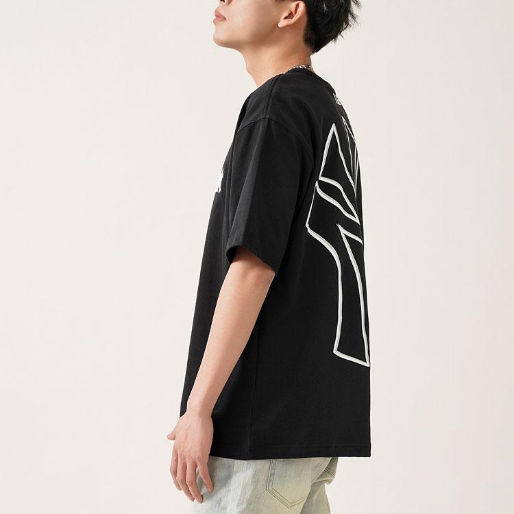 New MLB T Shirts Unisex Black 3ATS33023-50BKS