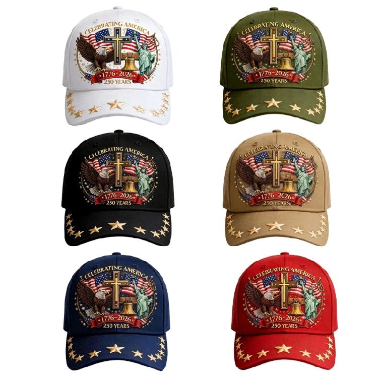 Outdoor Baseball Cap Presenting 3D Statue Of Liberty Detail In Cotton 250th Anniversary Baseball Cap Adjustable Fit