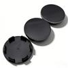 4pcs No Logo Black/Silver Emblem Car Wheel Center Caps 51MM 46MM Wheels Hub Cap Rim Hubcaps Dust Cover Replace Car Accessories