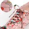 Polyester Flat Shoelaces 100cm Length Colorful Cartoon Patterns Universal Fit Shoe Strings for Sneakers Loafers