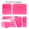 5 Pieces PPF Squeegees Accessories Easy to Use TPU Coating Scrapers for Cars Paint