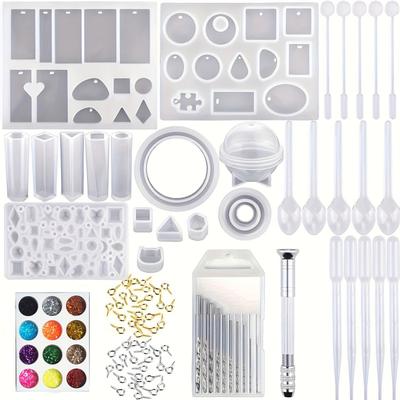 Earring Resin Molds Jewelry Casting Molds Silicone Pendent Epoxy Resin Molds for Women Earrings DIY Jewelry Making Supplies