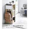 Yamazaki Wall File Box & Backpack Hanger with Plasterboard Pins & Screws, White, 32x6.3x27.4cm, Tower