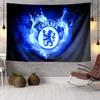 Blue Chelsea Football Club Logo Tapestry, Unique Design Tapestry, Wall Decor for Bedroom,Livingroom, Playroom,Heartwarming Fan Holiday Gifts