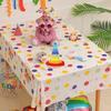 Birthday Tablecloth, Throwaway Party Table Cover, Waterproof Kids Decoration
