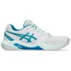 Asics Gel Dedicate 8 Abrasion Resistant Abrasion Resistant Low top Tennis Shoes Women's White Blue 1042A235-103