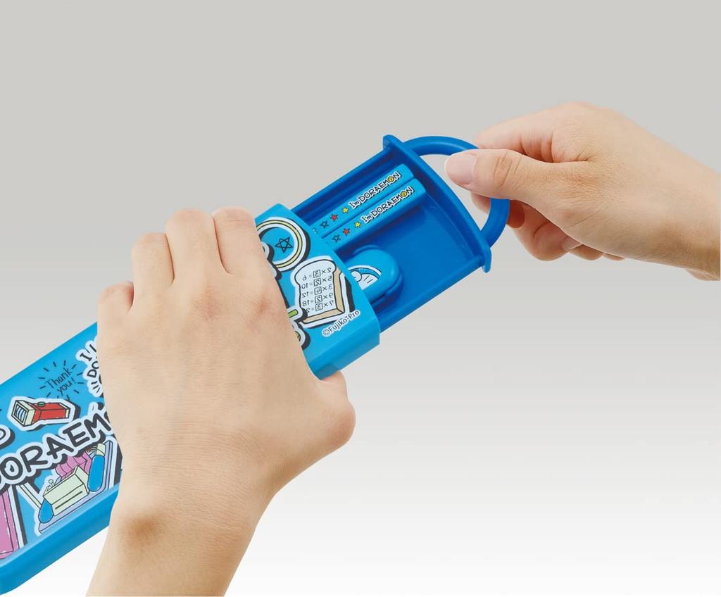 Skater Chopsticks and Spoon Doraemon Made In Set, Antibacterial, Sticker, Japan, CCA1AG-A