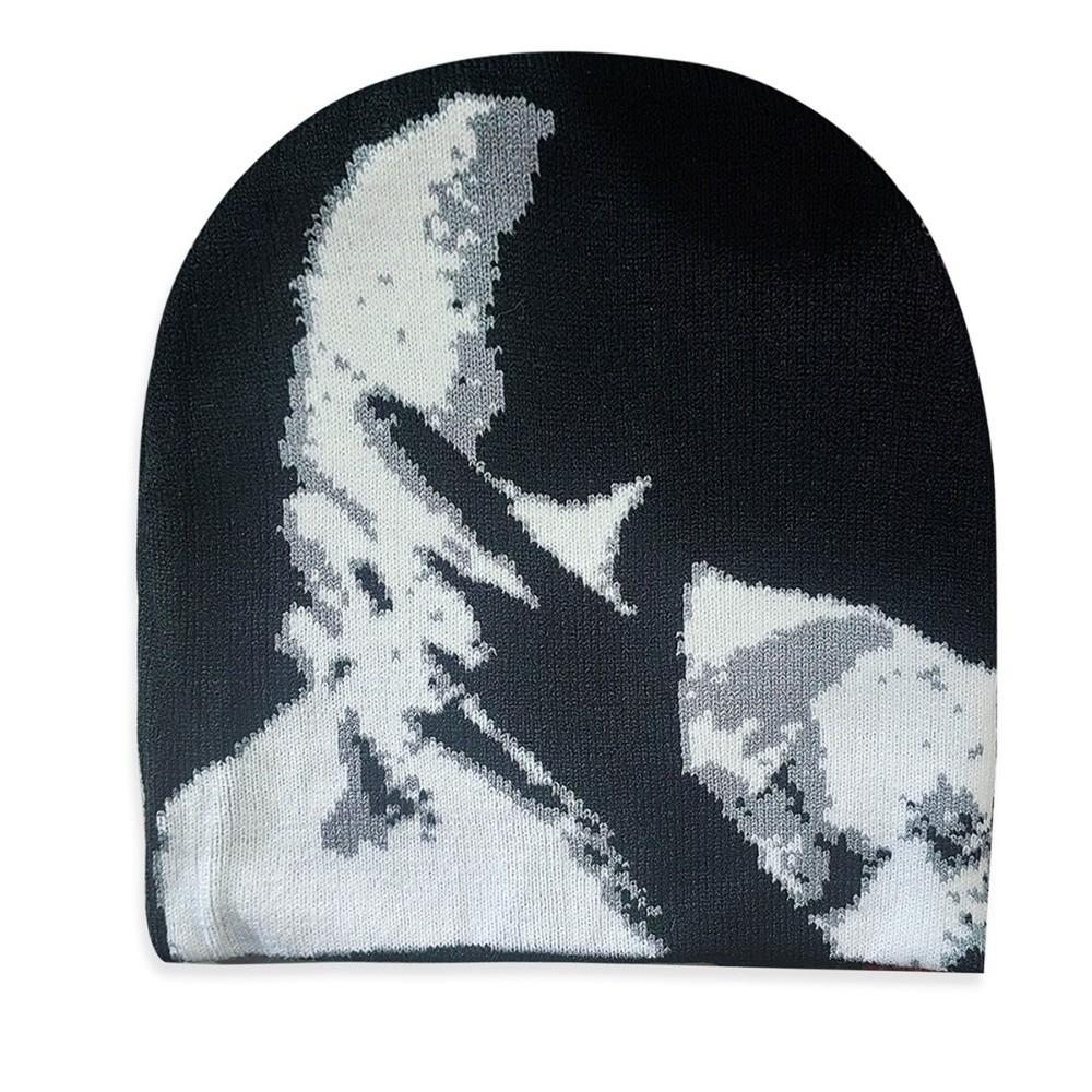 Hip Hop Printing Knitting Cap Hat Y2k Keep Warm Cold Cap Fiber Couple Warm Hats Outdoor