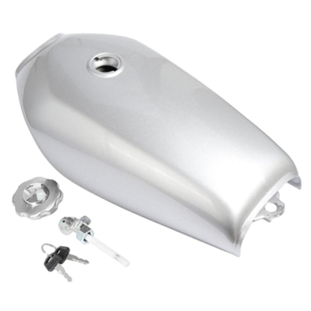 Gas Fuel Tank Lightweight Compact Iron for CG125 Replace Parts Supplies Silver