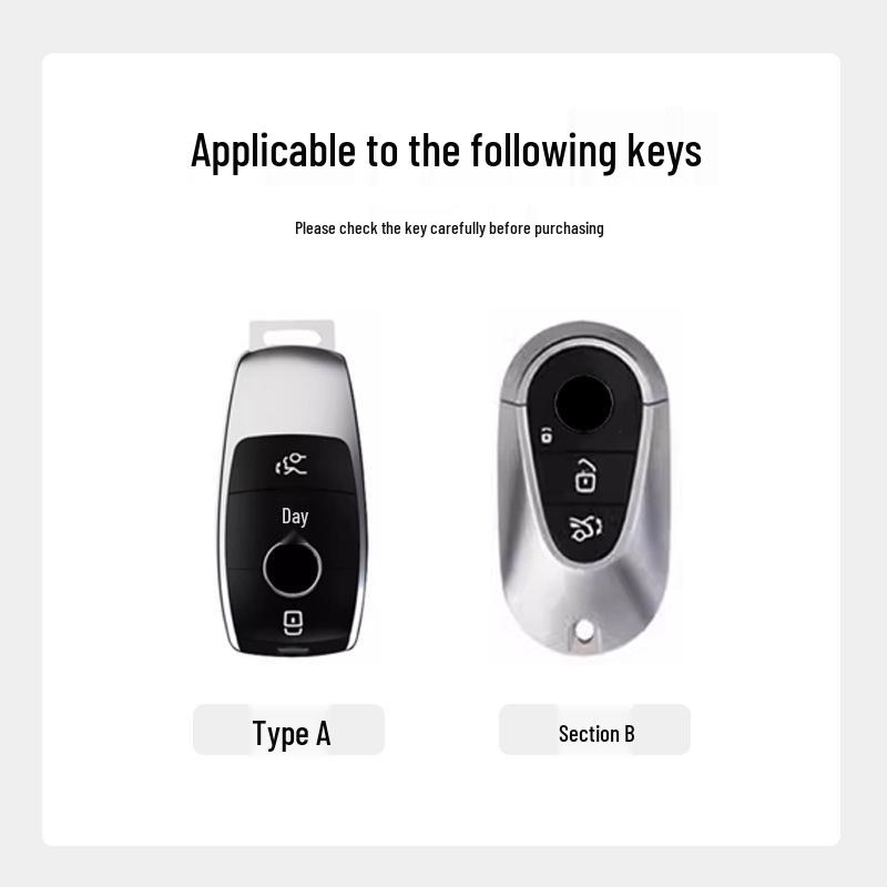 Fits Mercedes-Benz A200L Key Cover, 2025 Maybach, GLB220 Buckle, GLE350, and GLA20 Shell.