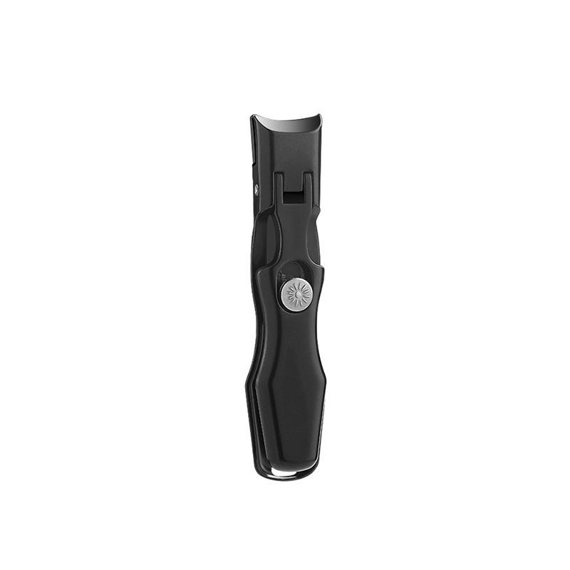 Portable Wide-Opening Stainless Steel Nail Clippers for Seniors - Multi-functional Angled Edge Trimmer