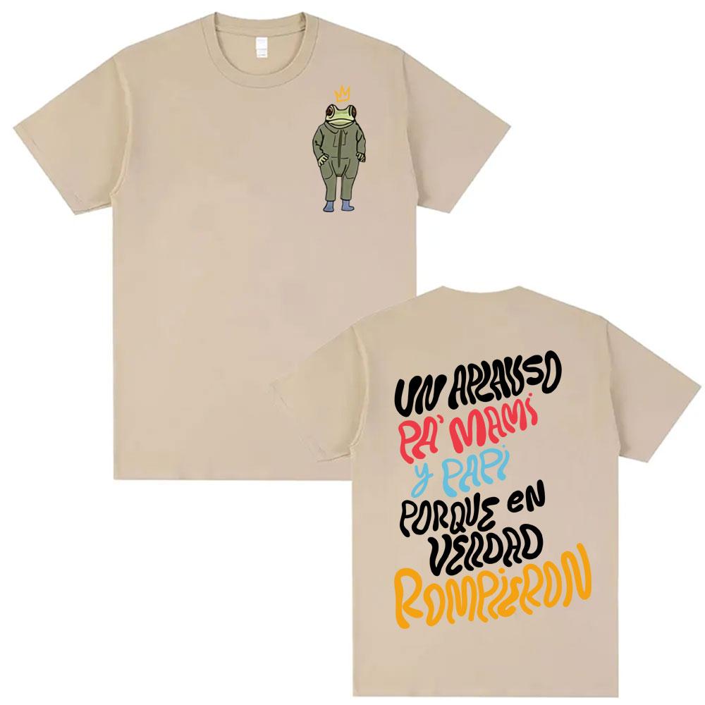 

Bad Bunny Hot Selling 100%cotton men s shirt pop hip-hop Y2k graphics short sleeve oversized Women s Short Sleeved Cheap Tshirt 4XL