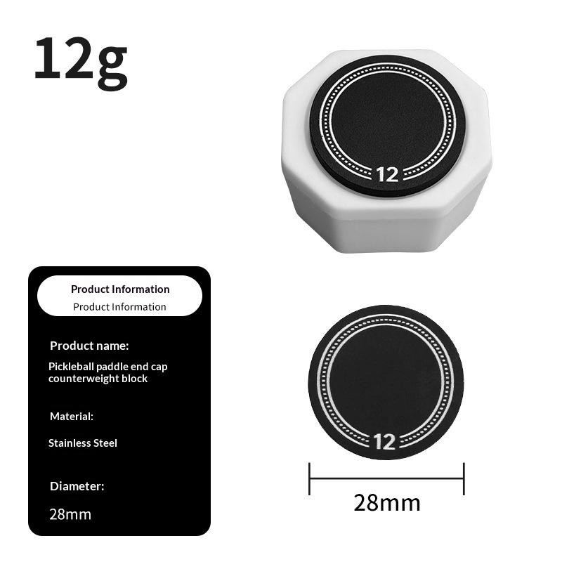 

Pickleball Paddle Cover Weights Control Training Fast Swing Response Pickleball Paddle Butt Cover Replacement For Players 12g
