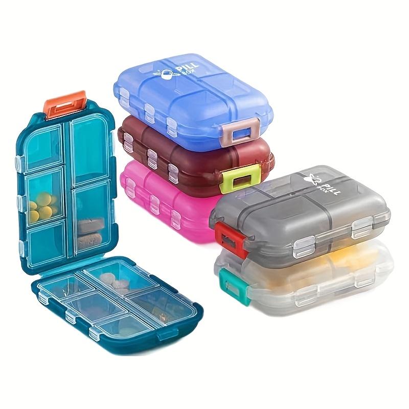1pc Travel Pill Organizer Moisture Proof Pills Box for Pocket Purse Daily Pill Case Portable Medicine Vitamin Holder Container