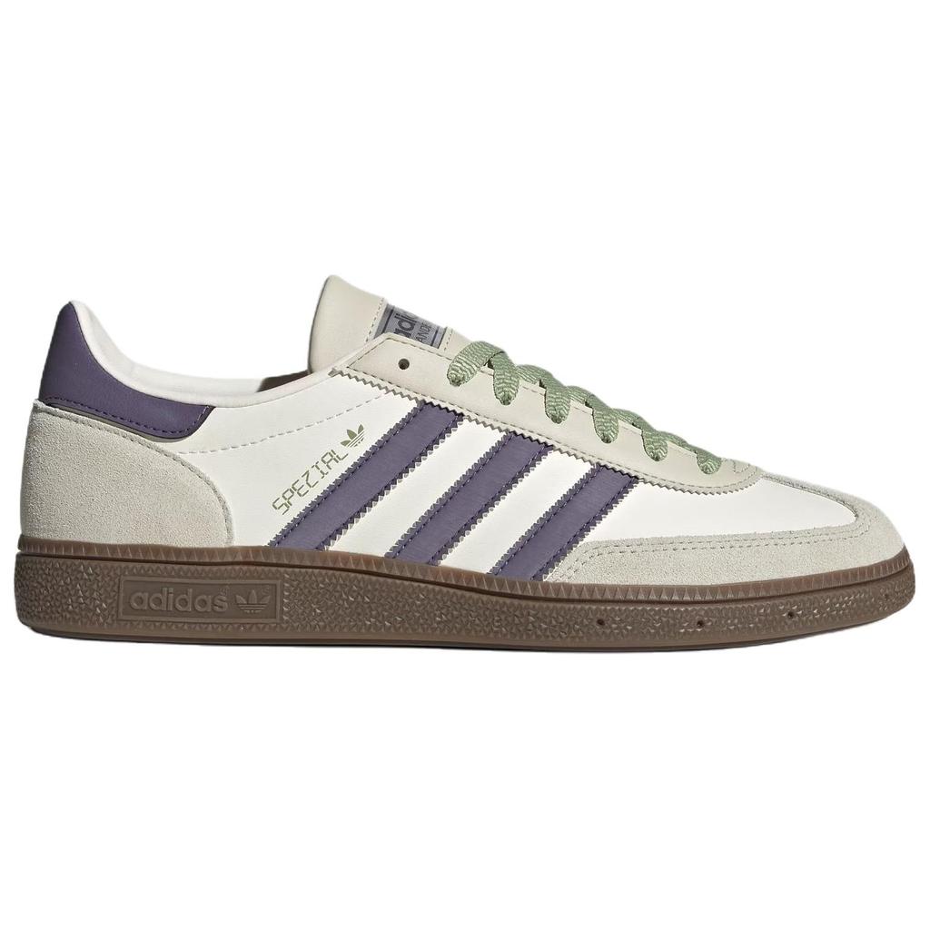 Adidas Originals Handball Spezial Leather Versatile Comfortable Durable Low-Top Sneakers Unisex Sneakers White JR4499
