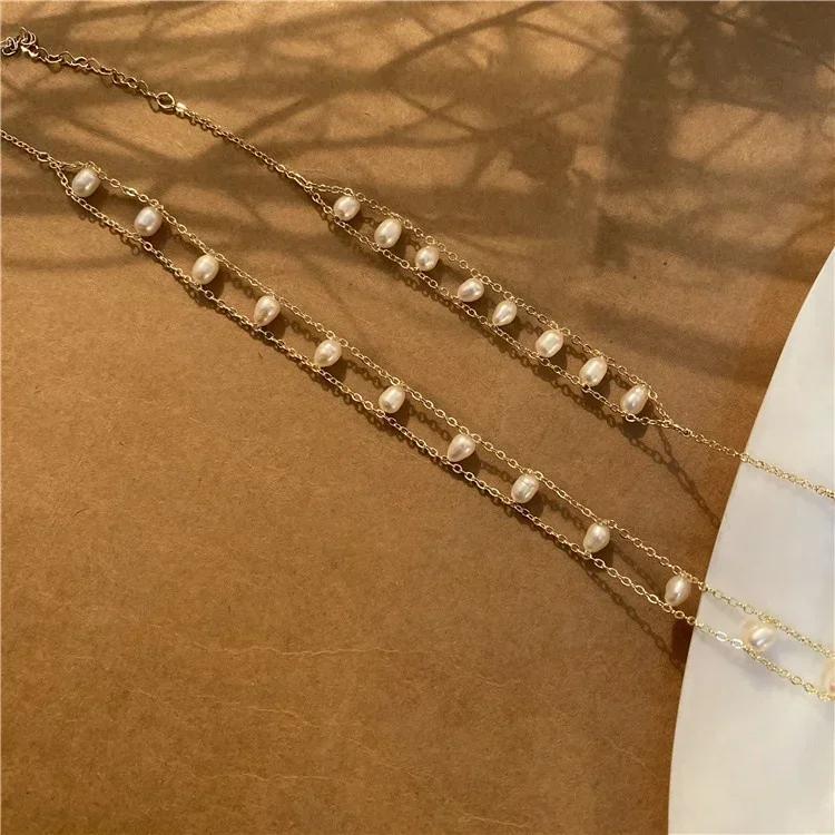 Hochzeit Exquisiter Charme Perlenschmuck Naturweiße Süßwasserperle Damen Jubiläum Valentinstag Geschenk Armband