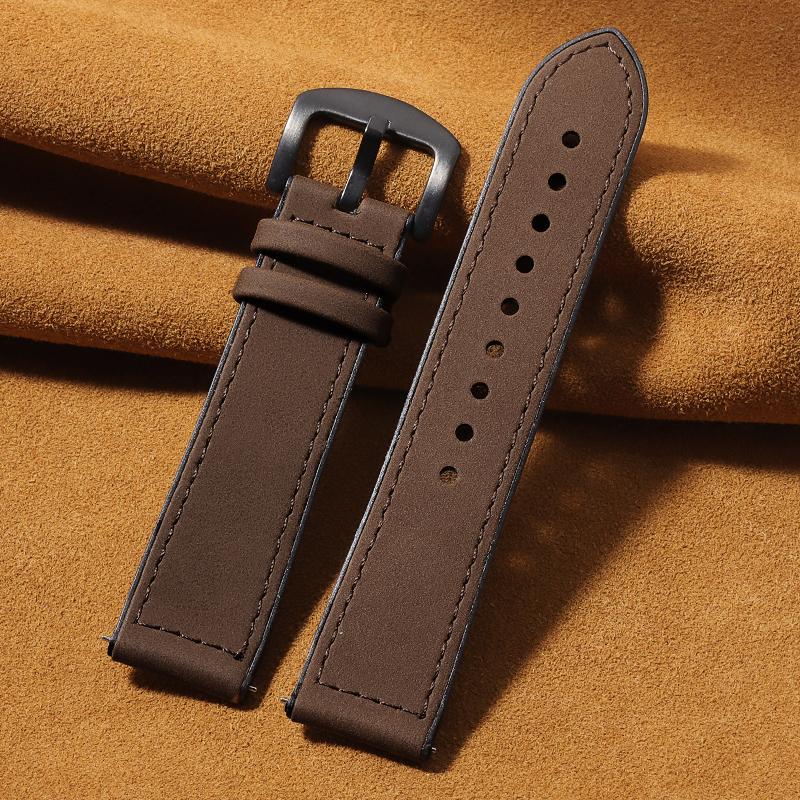 20mm 22mm Leather and Silicone Hybrid Strap for Samsung Galaxy Watch7 6 Classic 47mm 46mm/Galaxy Watch6 40mm 44mm Band Bracelet