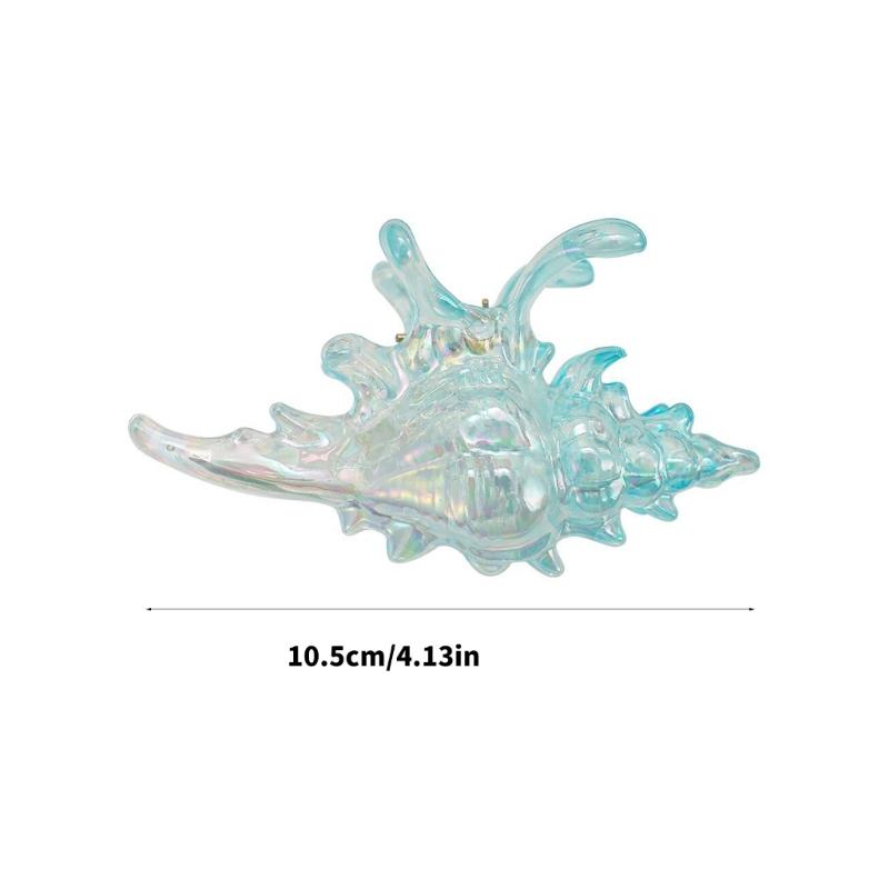 Stylish Spirals Hair Claw Clip Crystals Clear Acrylic Hair Clasp for Daily Use Secure Hold Gentle On Scalp