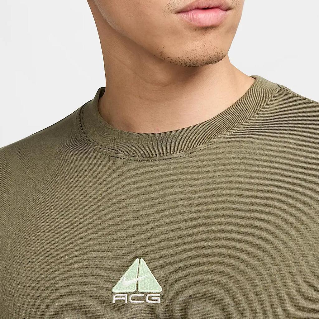 Nike ACG Lungs Comfortable Skin-Friendly Fashion Versatile Long Sleeve T-Shirt Men tops Olive-Green DR7754-222